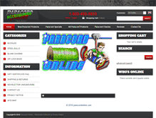 Tablet Screenshot of paracordonline.com